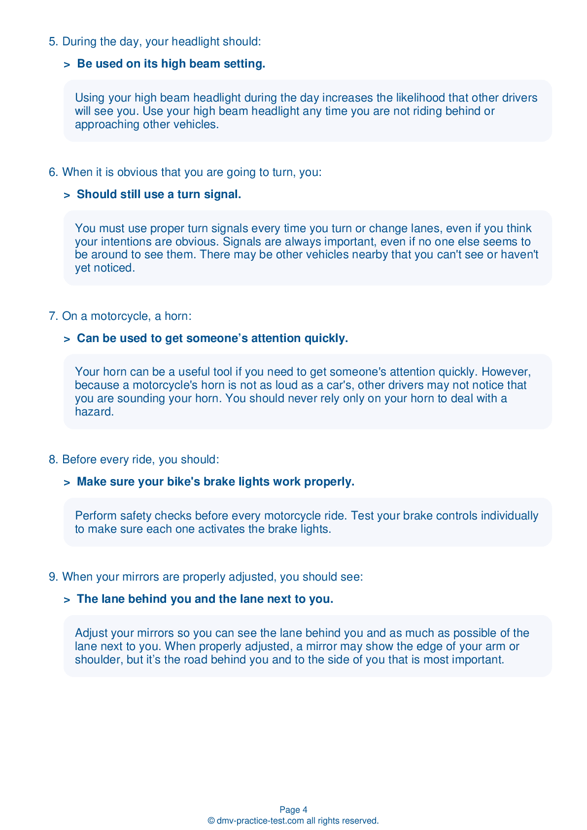 dmv nc cheat sheet