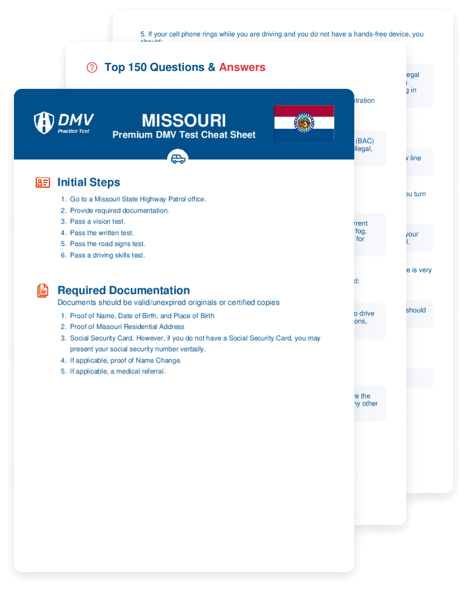 Get a cheat sheet with real MVD test questions